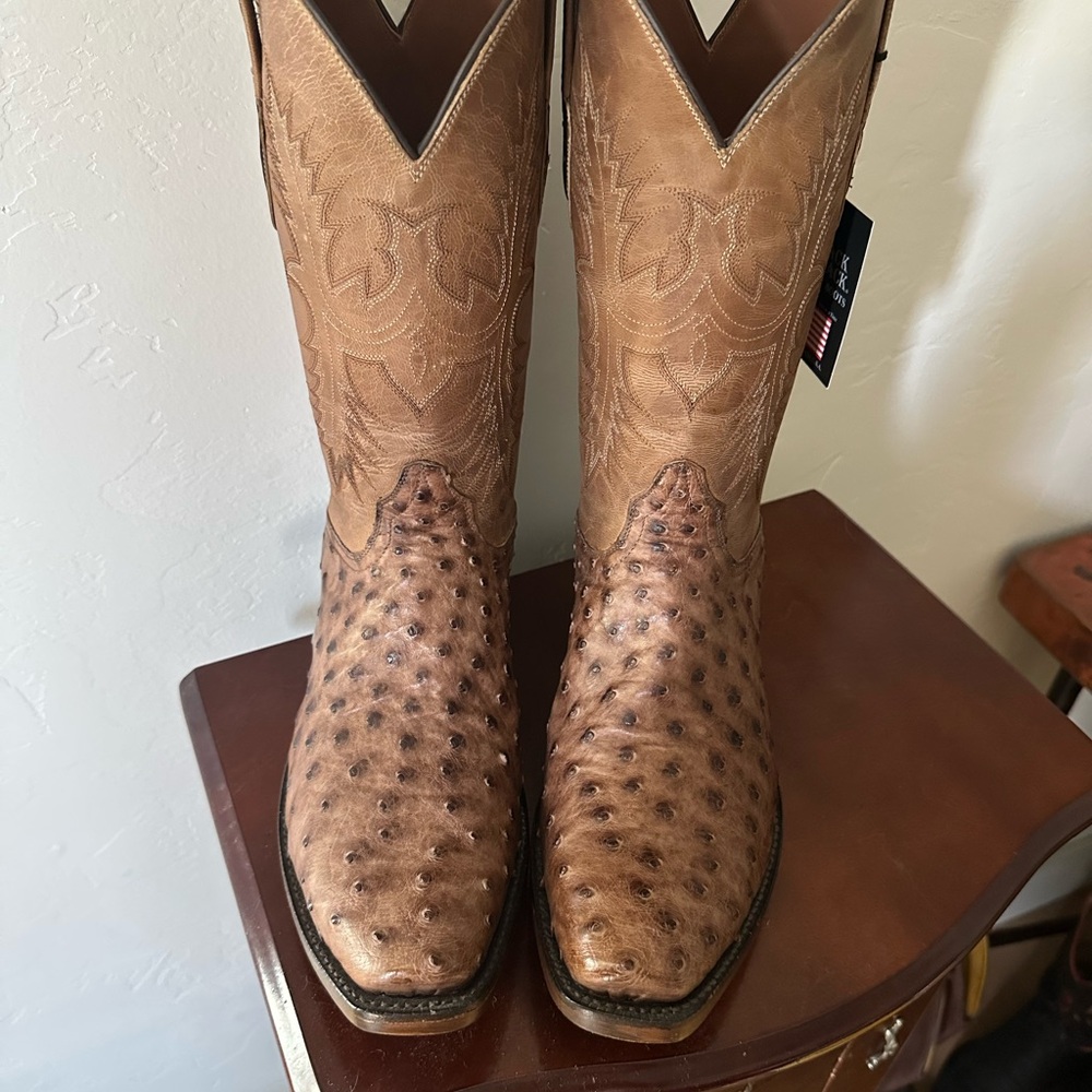 Black Jack Ostrich Boots size 10EE